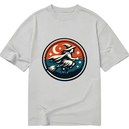 Mystic Night Witch Emblem - Classic T-shirt - Grey