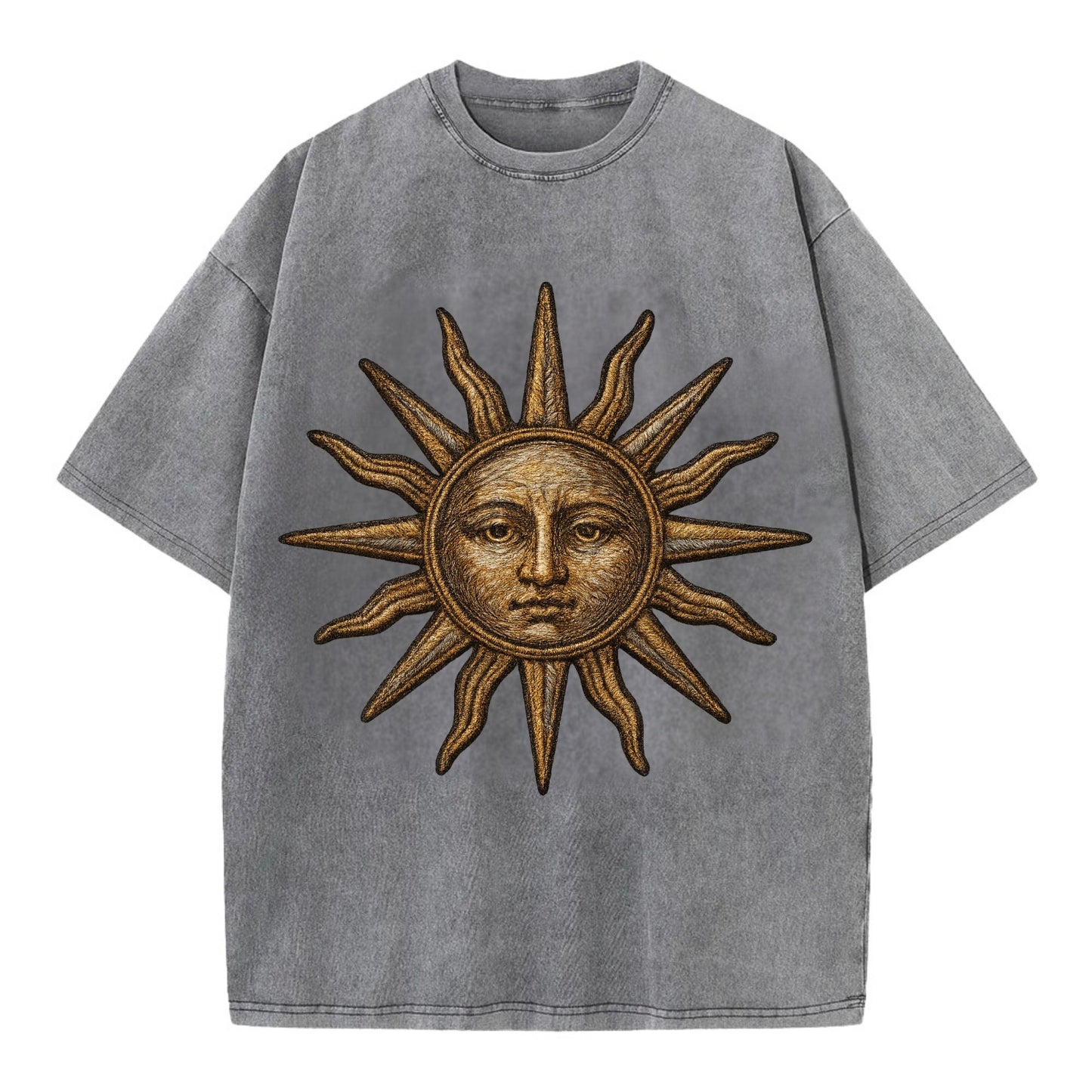 Sun Rays  - Vintage T-shirt - Grey