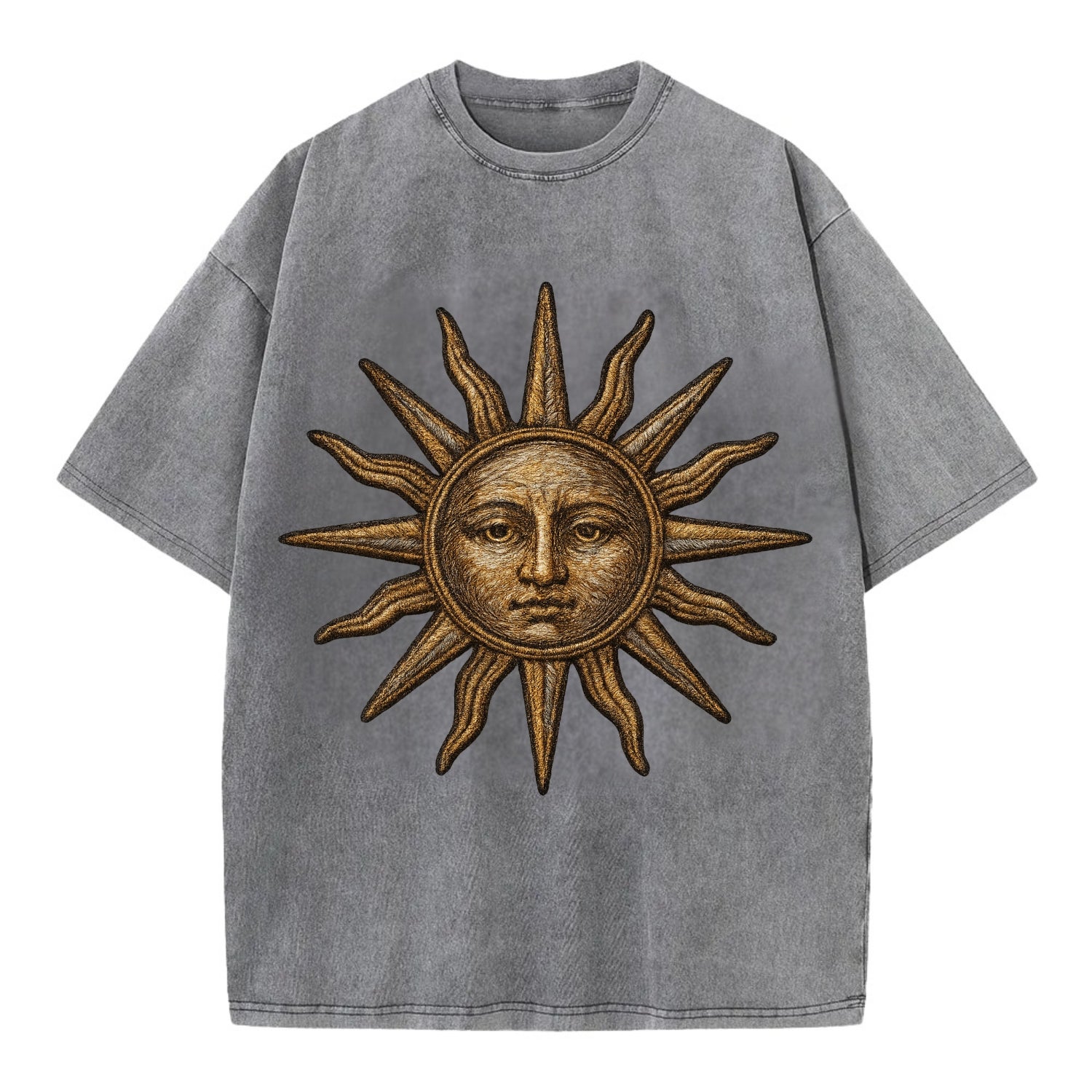 Sun Rays  - Vintage T-shirt - Grey