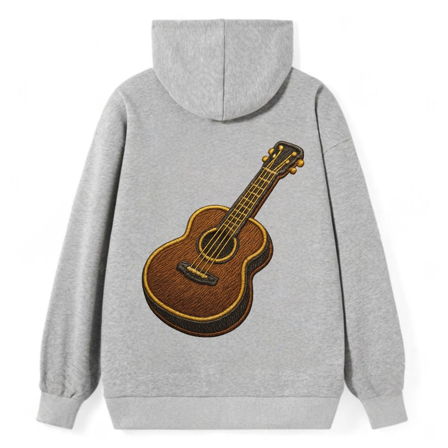 Vintage Guitar  - Classic Pullover Hoodie - Grey