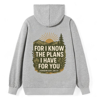 Jeremiah 29:11 Sunrise - Classic Pullover Hoodie - Grey