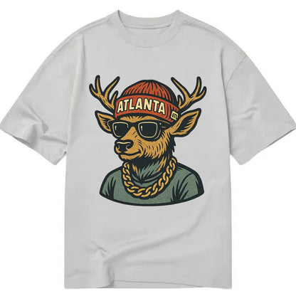 "deer" "atlanta" "atl" "red" "us South" - Classic T-shirt - Grey