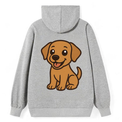 Labrador - Happy panting expression - Classic Pullover Hoodie - Grey