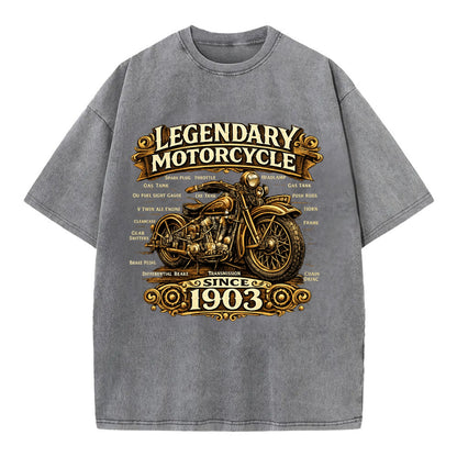 Legendary Motorcycle 1903 - Vintage T-shirt - Grey