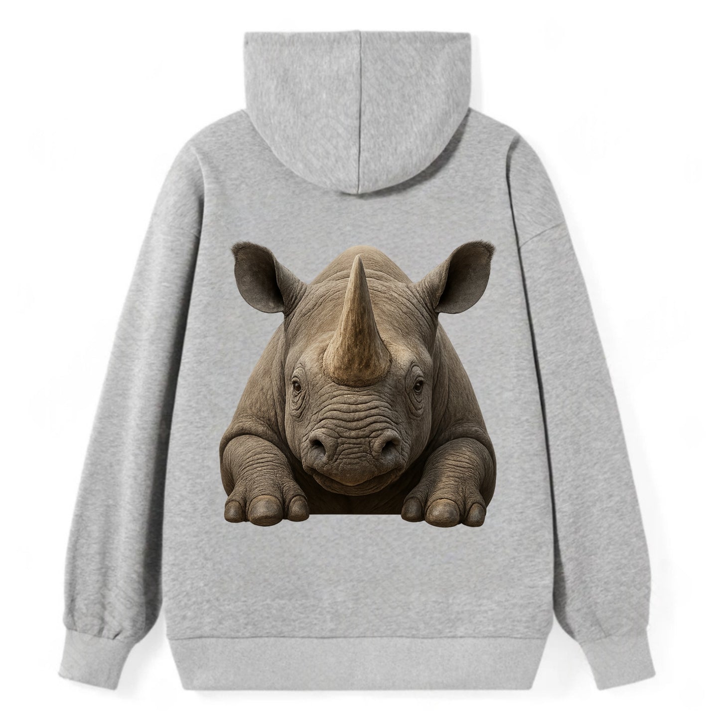 Rhinoceros  - Classic Pullover Hoodie - Grey