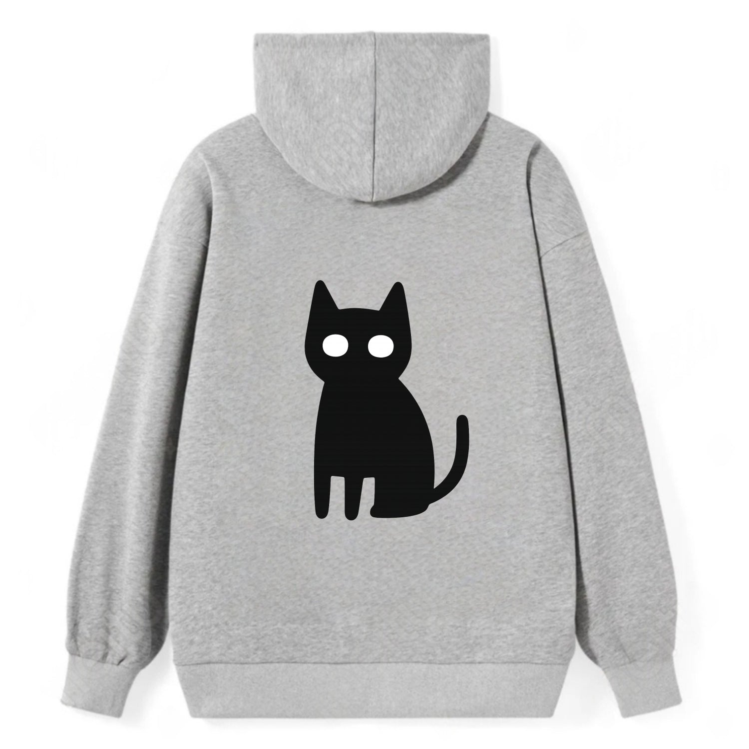 YOU MUST EMBRACE THE VOID | Black cat st - Classic Pullover Hoodie - Grey