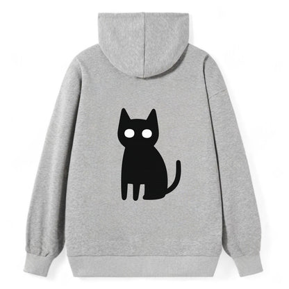 YOU MUST EMBRACE THE VOID | Black cat st - Classic Pullover Hoodie - Grey