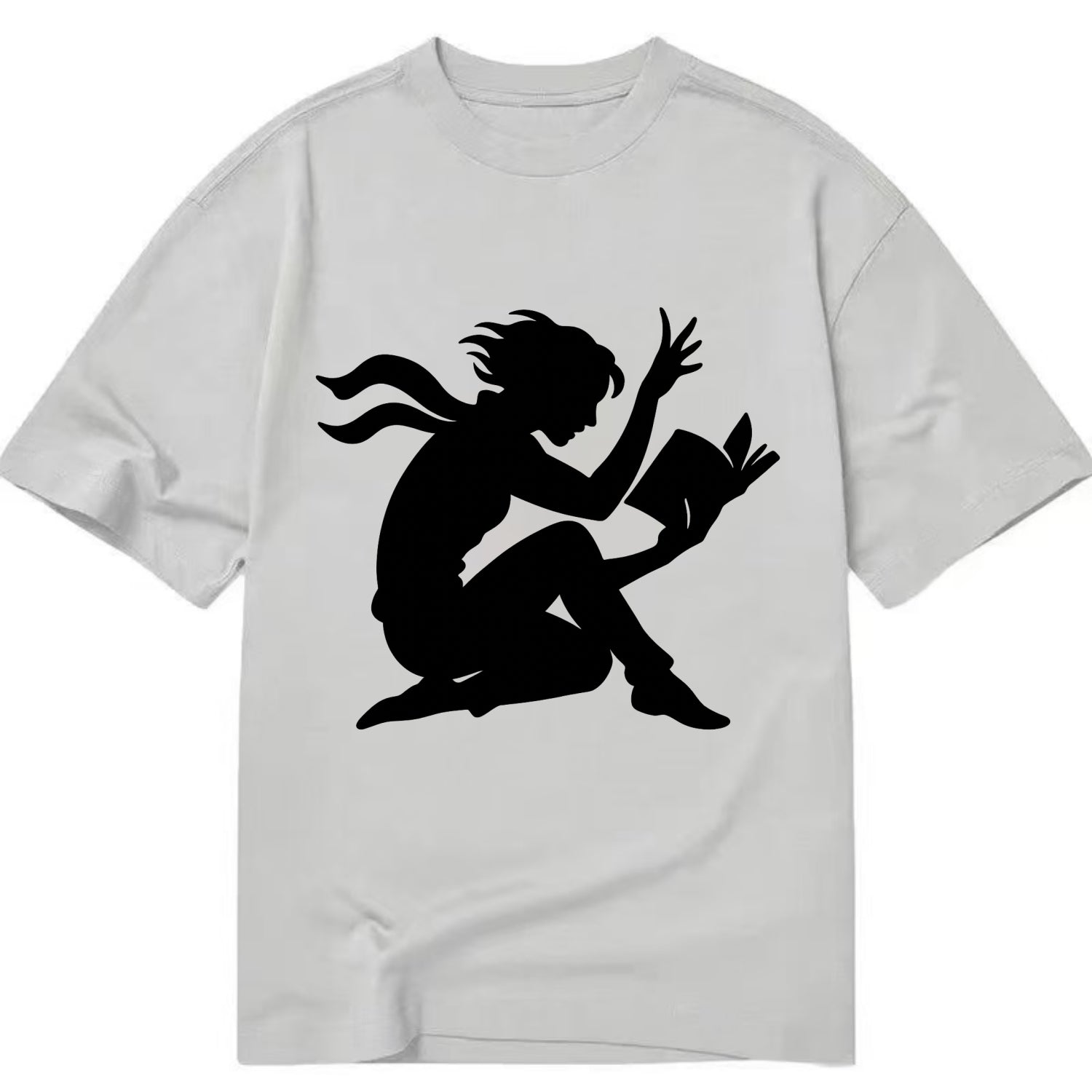 Reader lost in book moment - Classic T-shirt - Grey