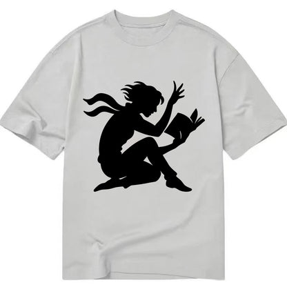 Reader lost in book moment - Classic T-shirt - Grey