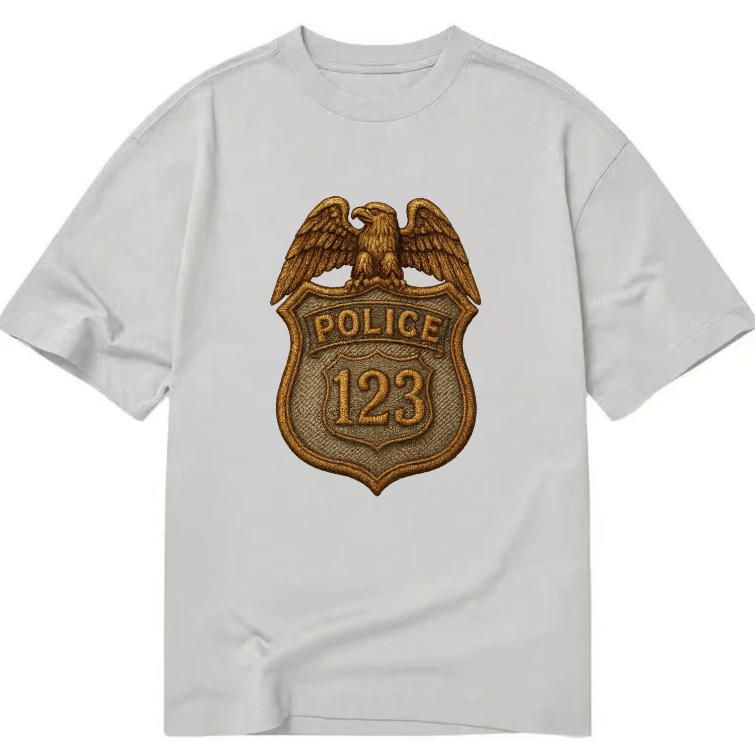Police Badge  - Classic T-shirt - Grey