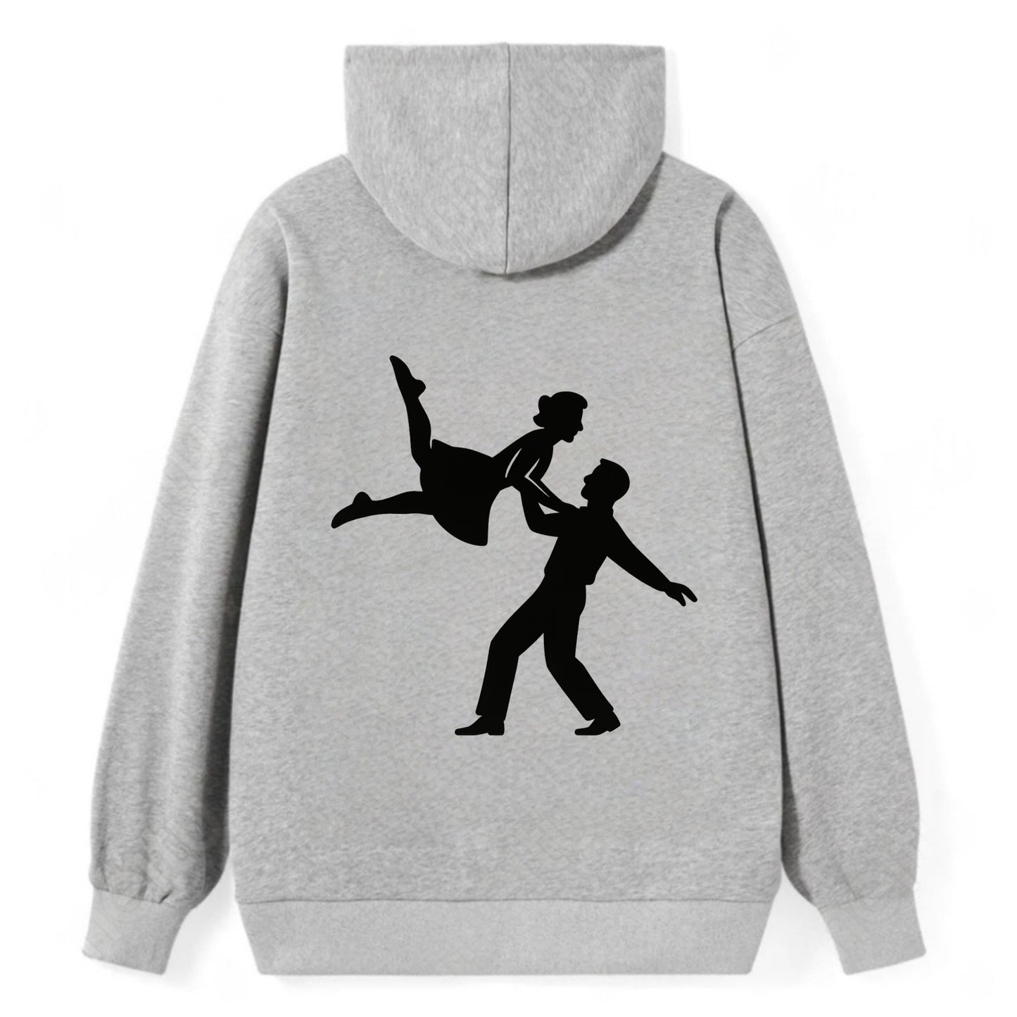 Swing dancers aerial lift - Classic Pullover Hoodie - Grey