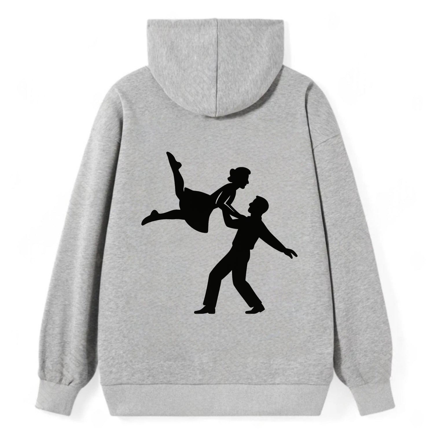 Swing dancers aerial lift - Classic Pullover Hoodie - Grey