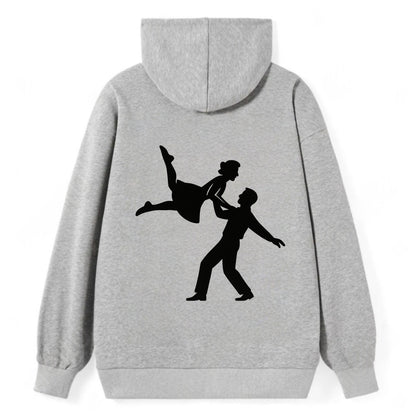 Swing dancers aerial lift - Classic Pullover Hoodie - Grey
