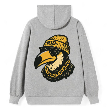 Rio Toucan - Classic Pullover Hoodie - Grey