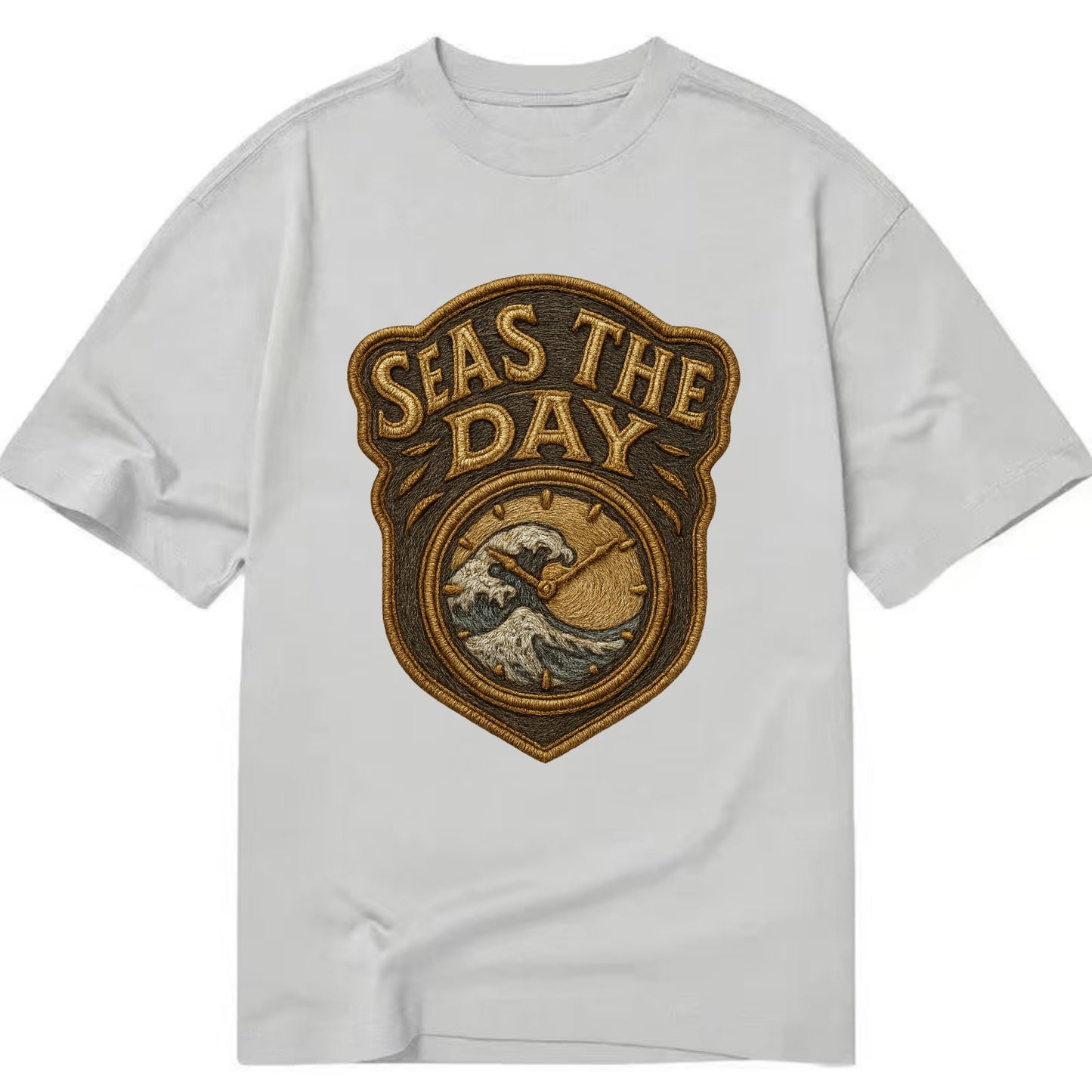 Seas The Day  - Classic T-shirt - Grey