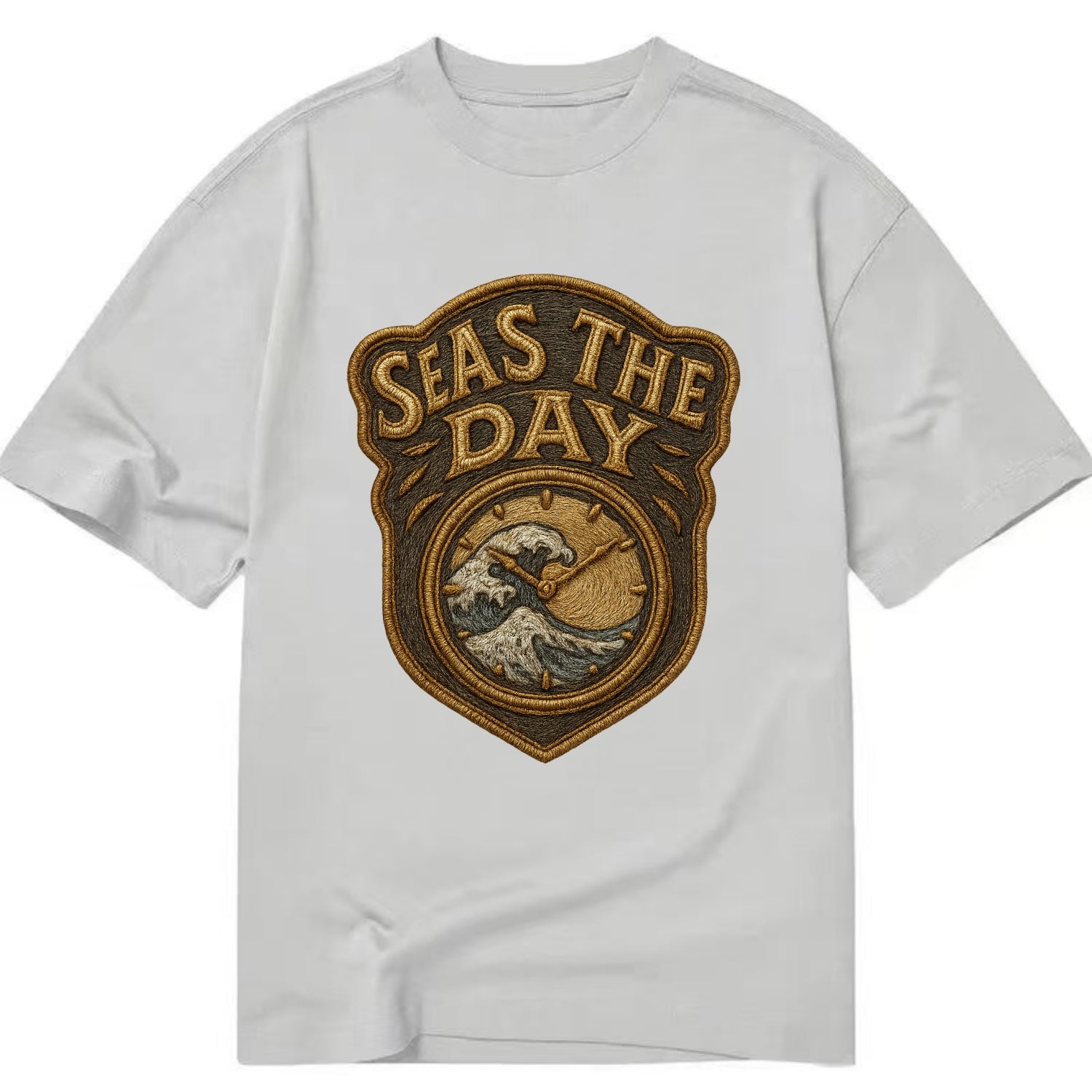 Seas The Day  - Classic T-shirt - Grey