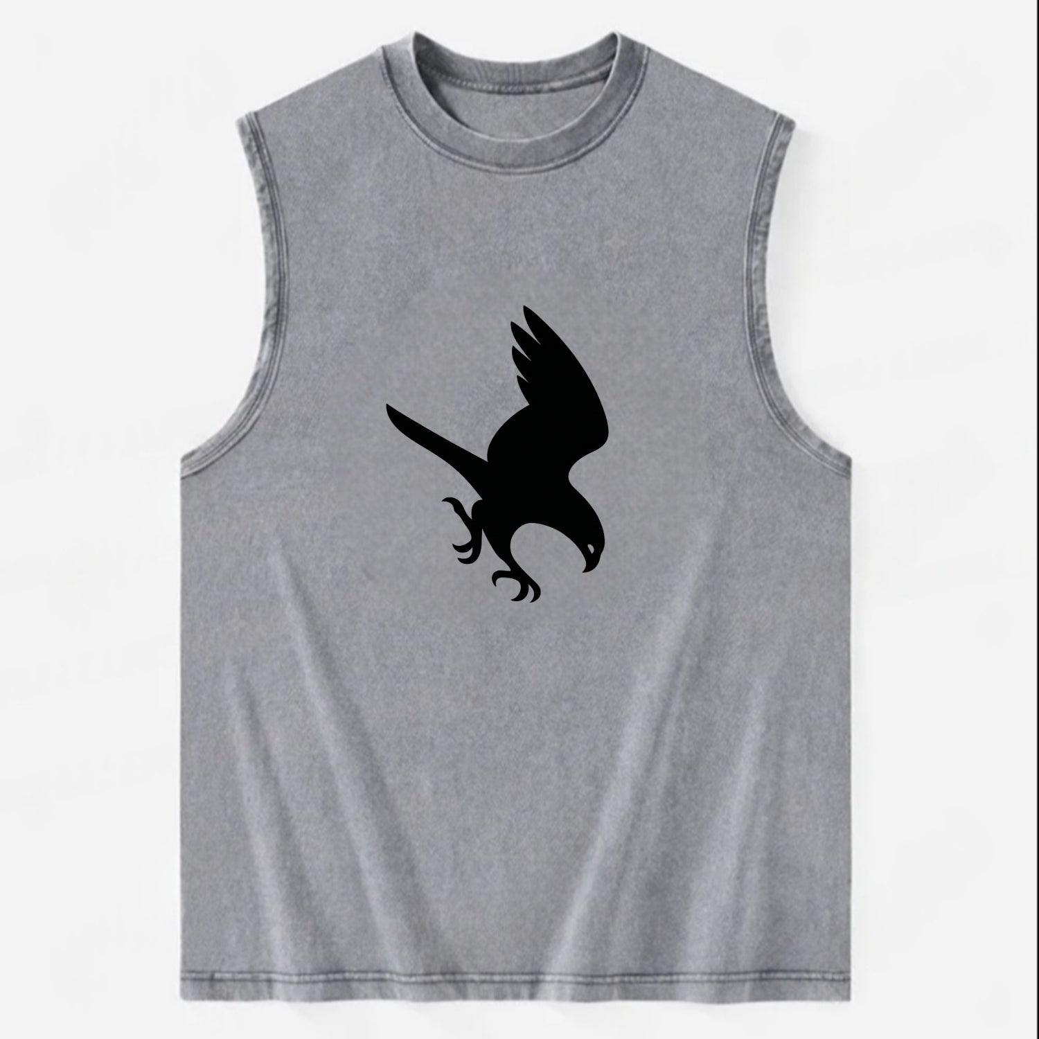 Hawk diving for prey - Vintage Washed Tank - Grey