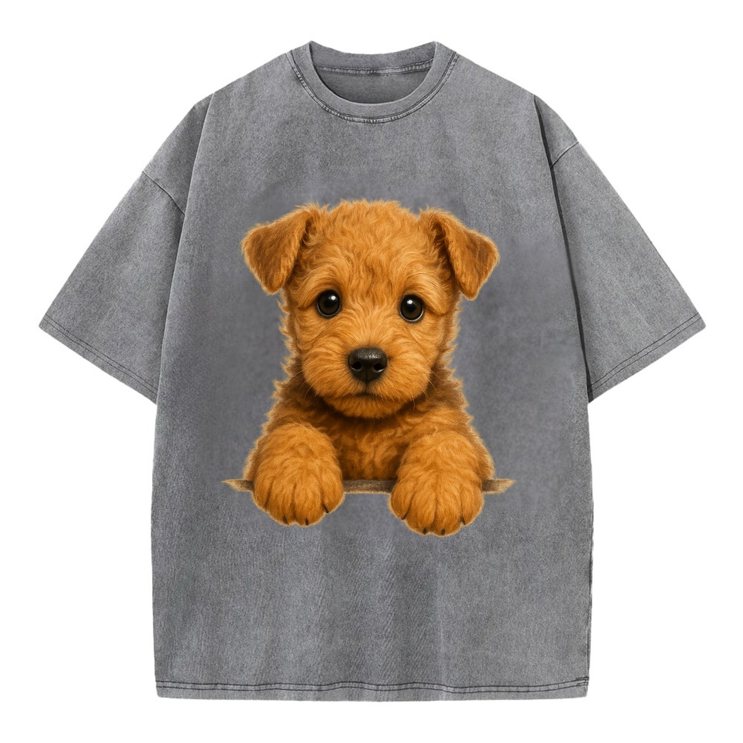 Lakeland Terrier  - Vintage T-shirt - Grey