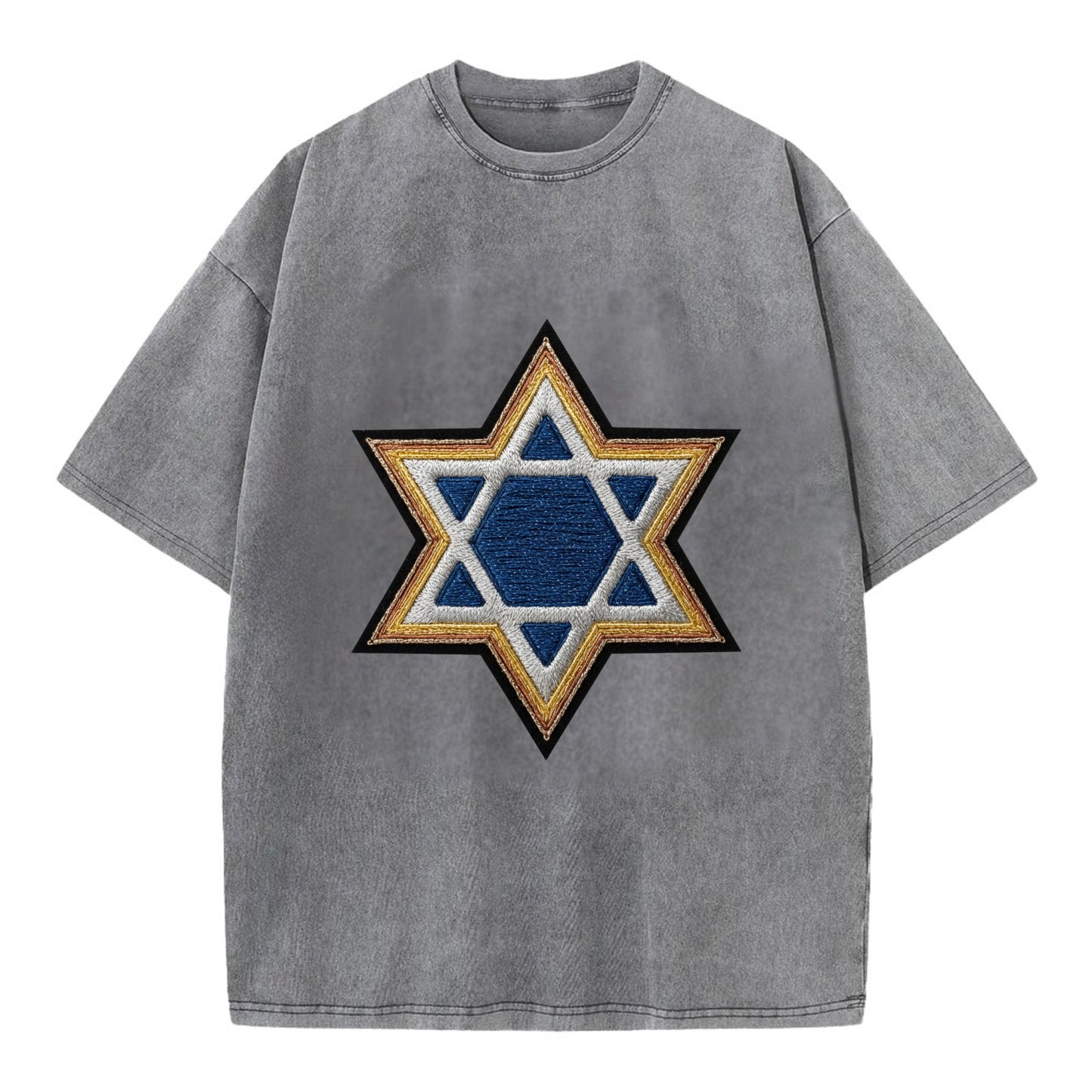 Star of David - Vintage T-shirt - Grey