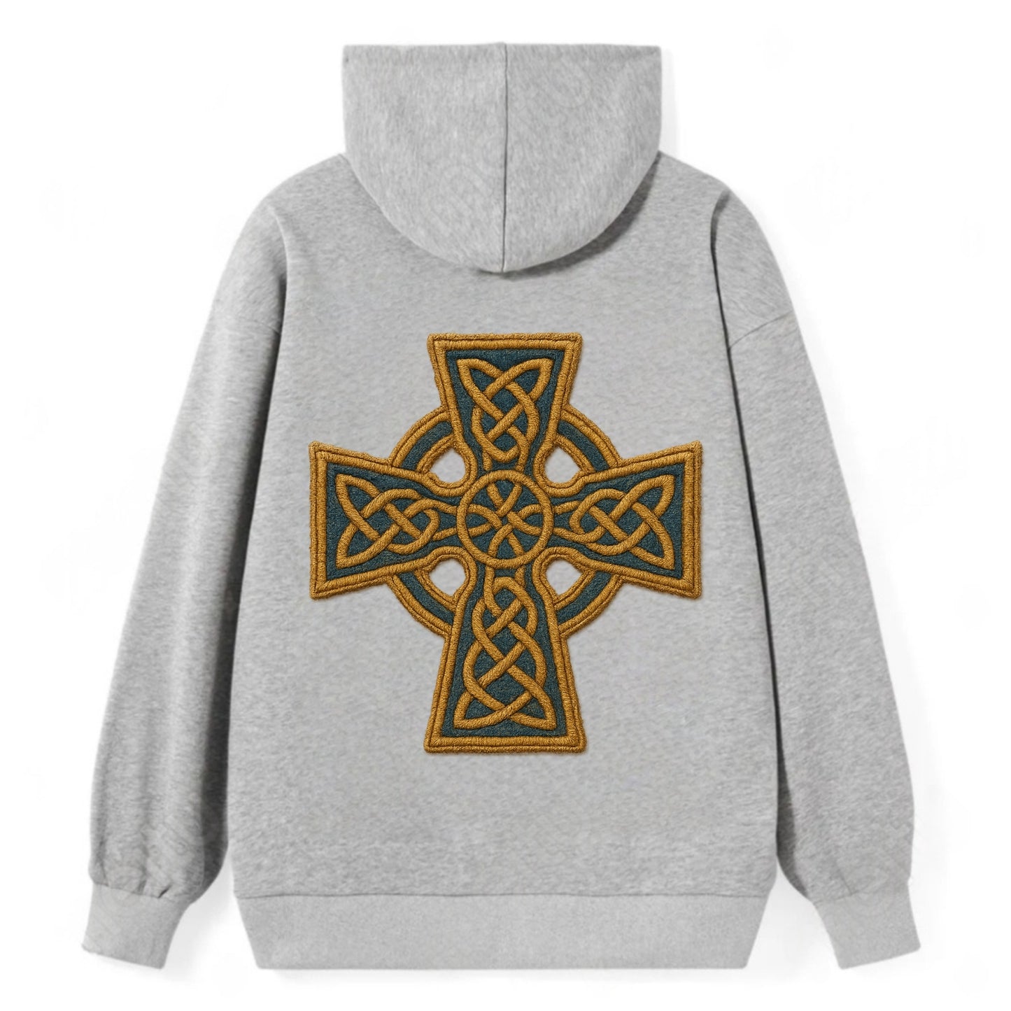 Book Of Kells Cross - Classic Pullover Hoodie - Grey
