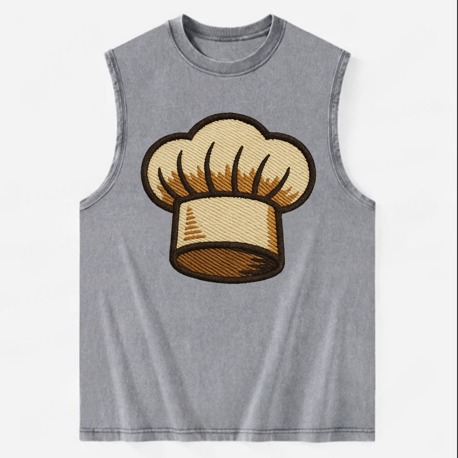 Chef Hat  - Vintage Washed Tank - Grey