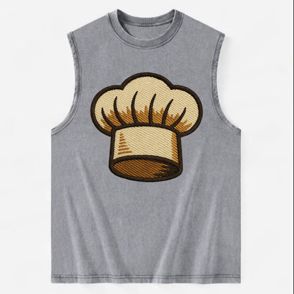 Chef Hat  - Vintage Washed Tank - Grey