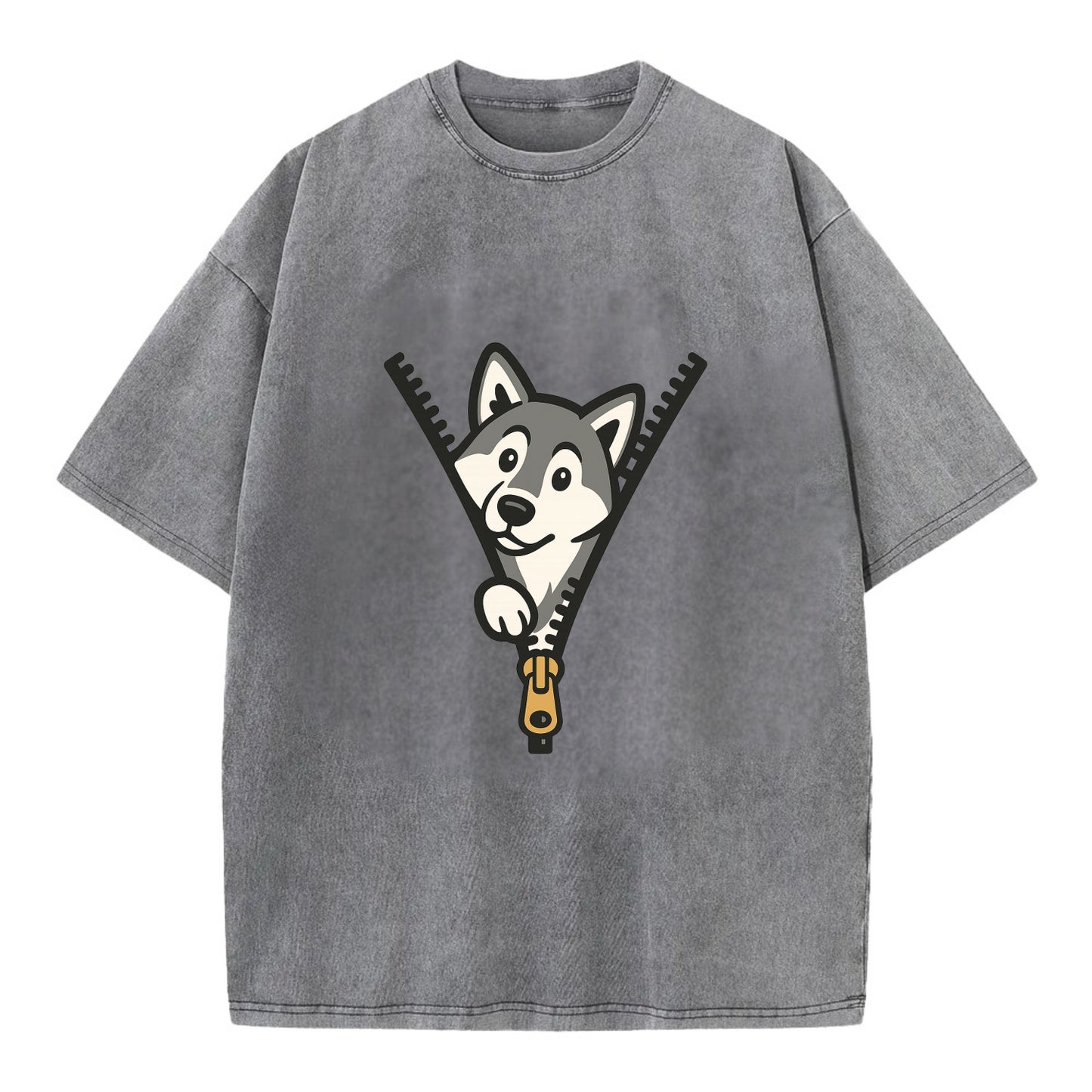 Alaskan Malamute - Vintage T-shirt - Grey
