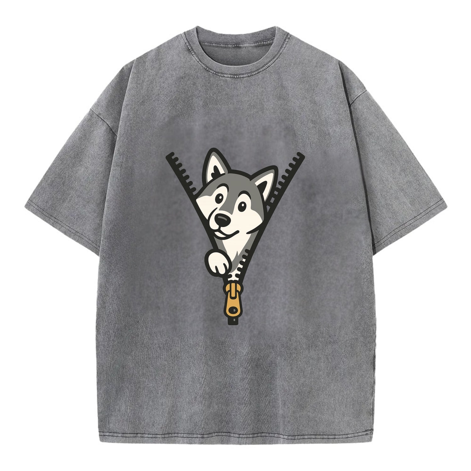 Alaskan Malamute - Vintage T-shirt - Grey