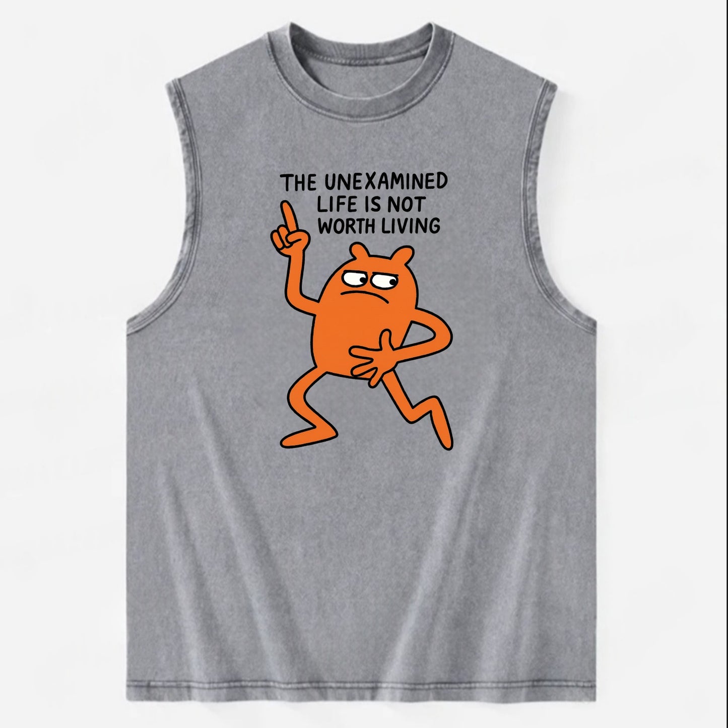 SIDE EYE PROFESSIONAL | Eyes looking sideways - Vintage Washed Tank - Grey