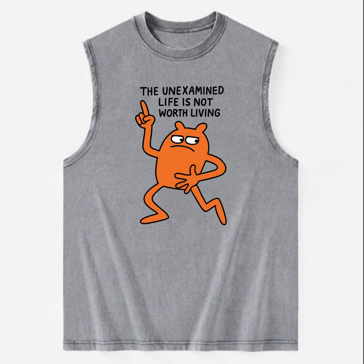 SIDE EYE PROFESSIONAL | Eyes looking sideways - Vintage Washed Tank - Grey