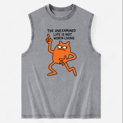 SIDE EYE PROFESSIONAL | Eyes looking sideways - Vintage Washed Tank - Grey