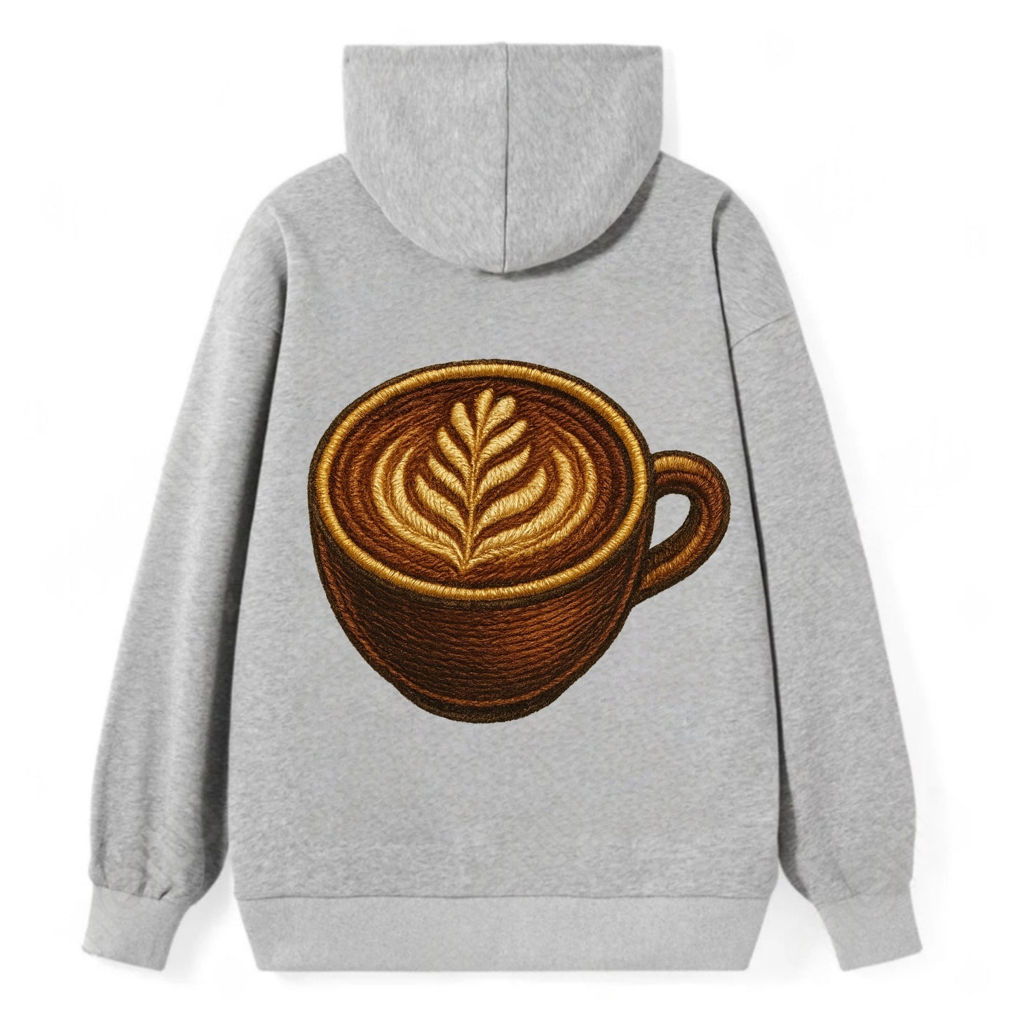 Latte Art  - Classic Pullover Hoodie - Grey
