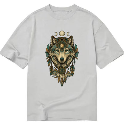 Pearl Wolf Shimmer  - Classic T-shirt - Grey