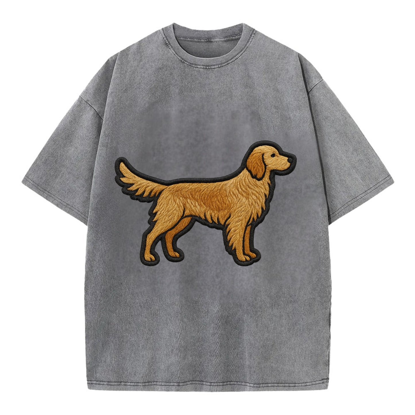 English Setter - Trendy feathered design - Vintage T-shirt - Grey