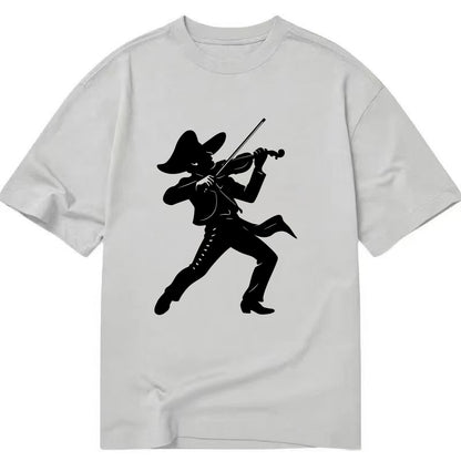 Mariachi violinist passionate performance - Classic T-shirt - Grey