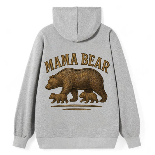Mama Bear  - Classic Pullover Hoodie - Grey