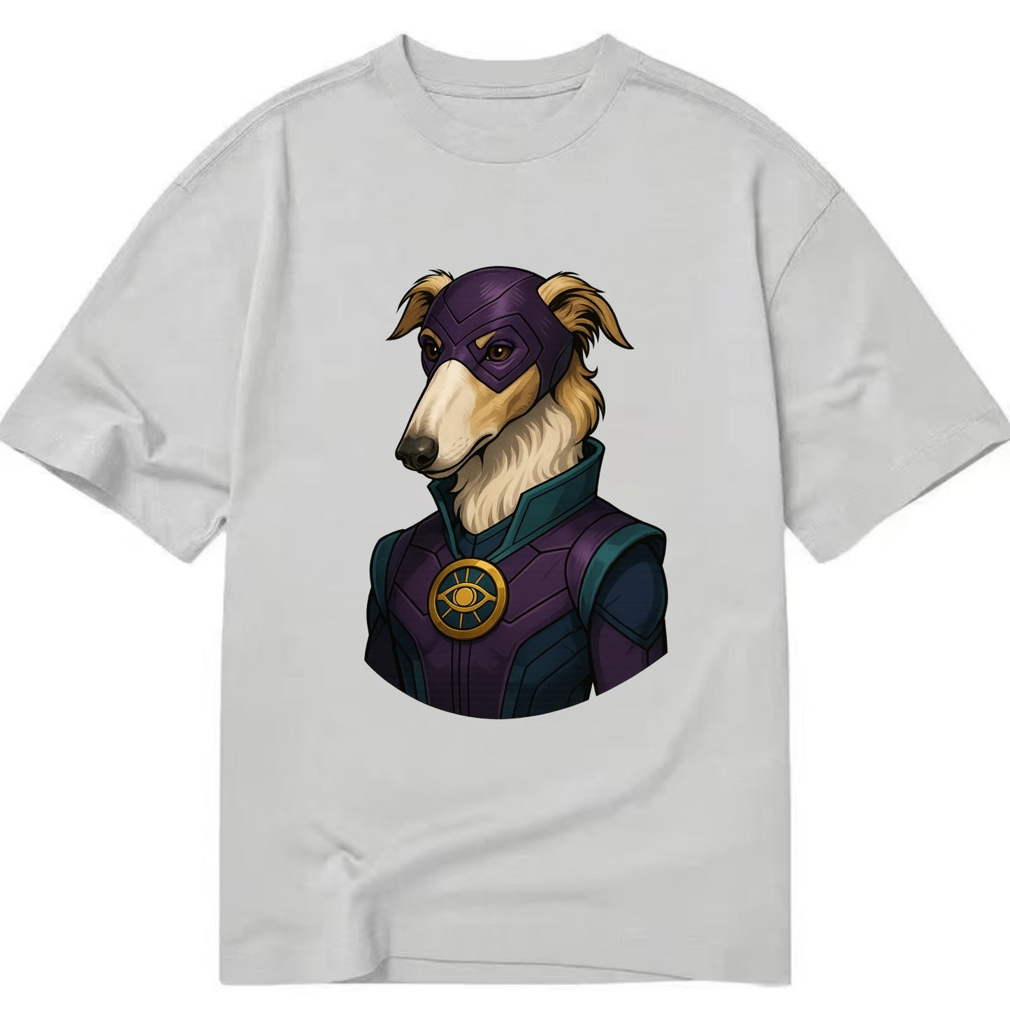 Borzoi Mystic Hero  - Classic T-shirt - Grey