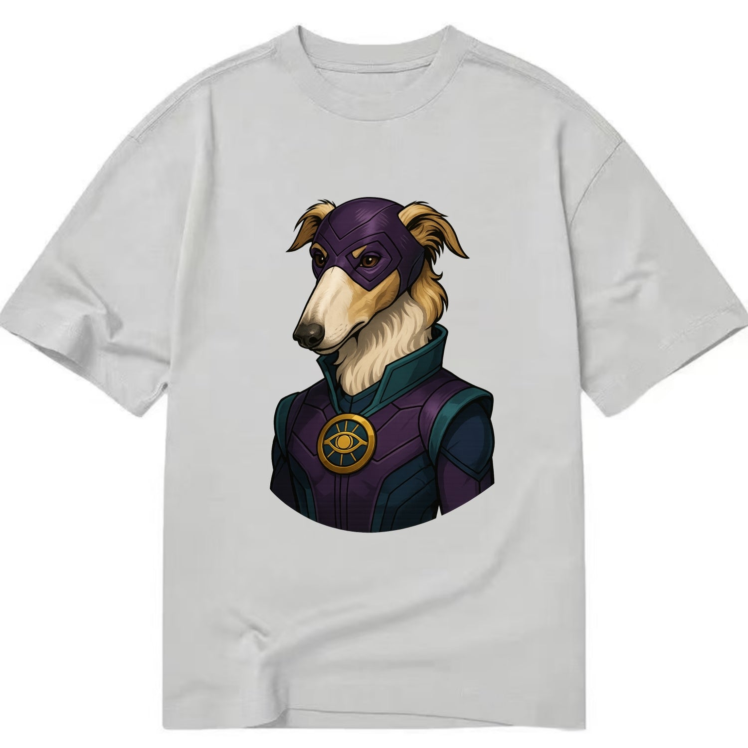 Borzoi Mystic Hero  - Classic T-shirt - Grey