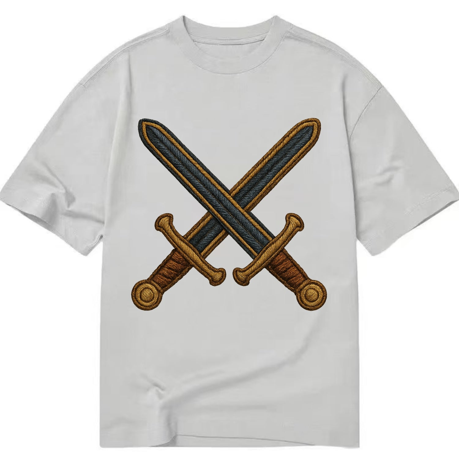 Crossed Swords  - Classic T-shirt - Grey