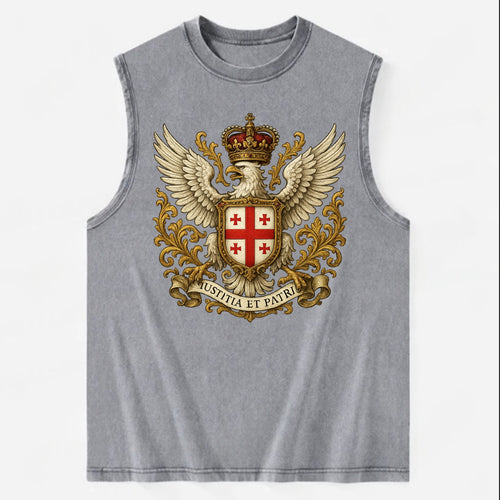 Georgia White Eagle Emblem  - Vintage Washed Tank