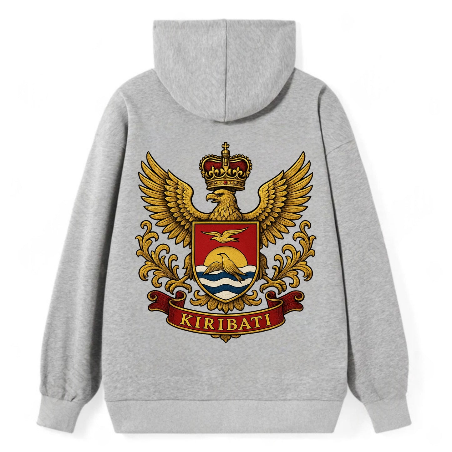 Kiribati Heritage Badge  - Classic Pullover Hoodie - Grey