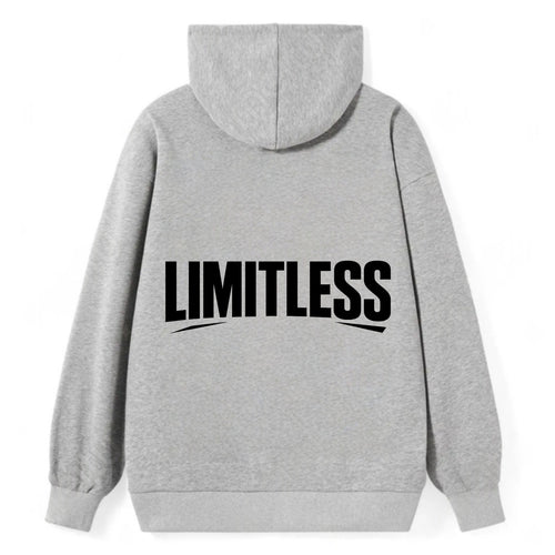 Bold typography design - LIMITLESS - no boundaries, infinite potential - Classic Pullover Hoodie