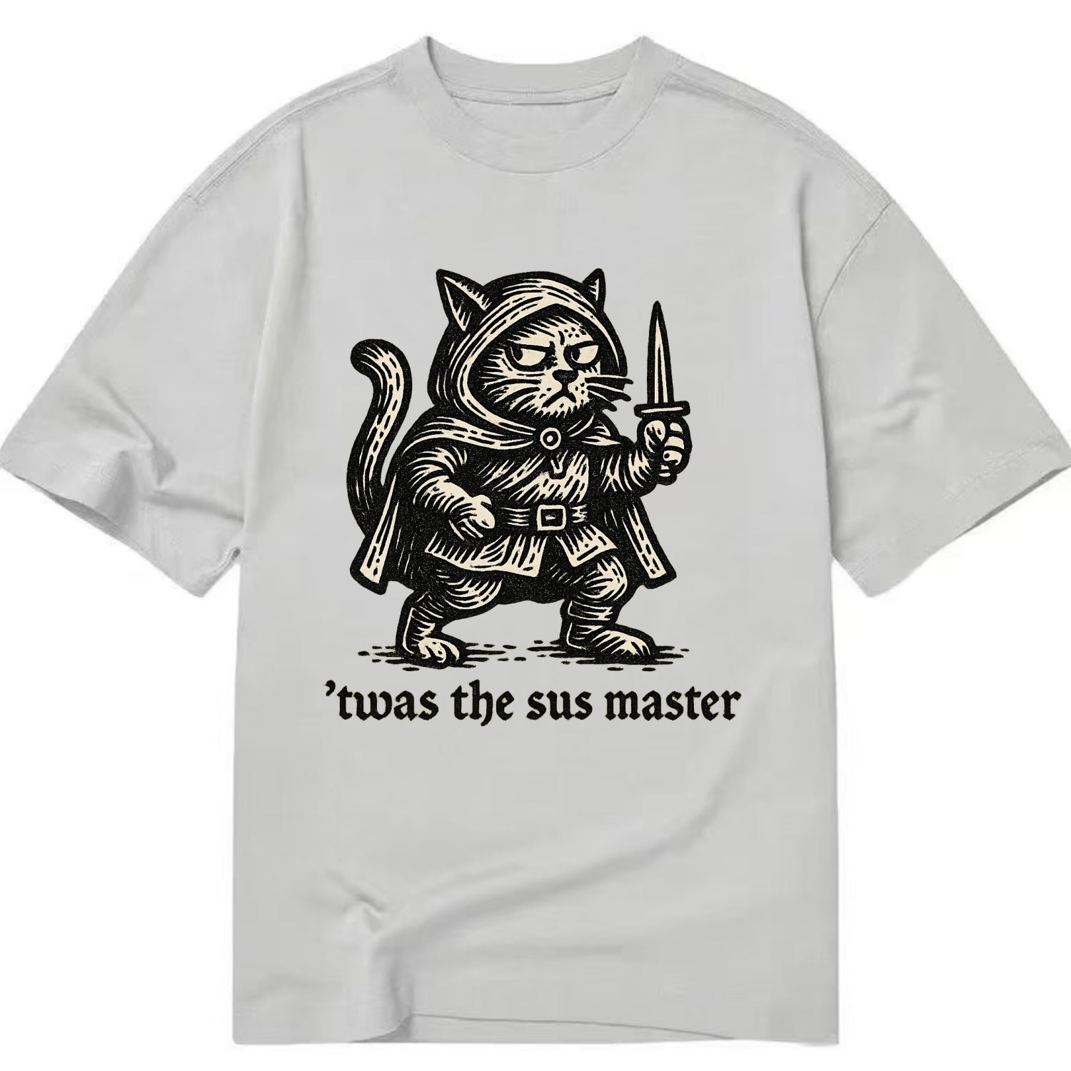 Sus Imposter Cat Spy  - Classic T-shirt - Grey