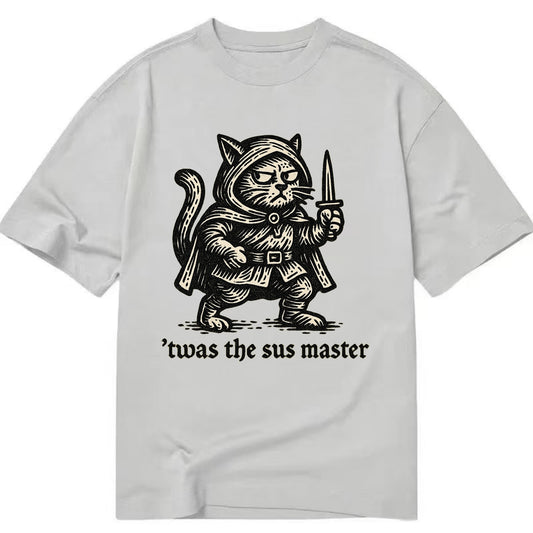 Sus Imposter Cat Spy  - Classic T-shirt - Grey