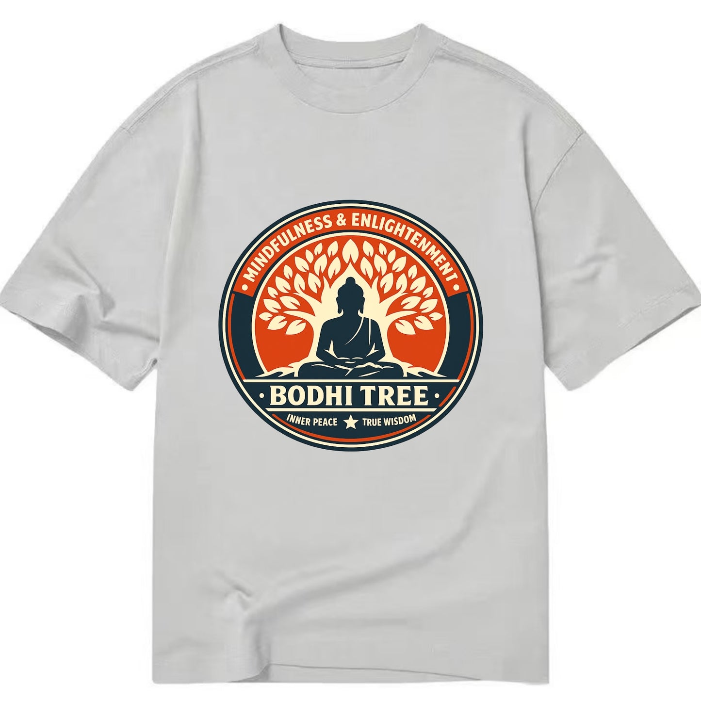 Zen Harmony Emblem - Classic T-shirt - Grey