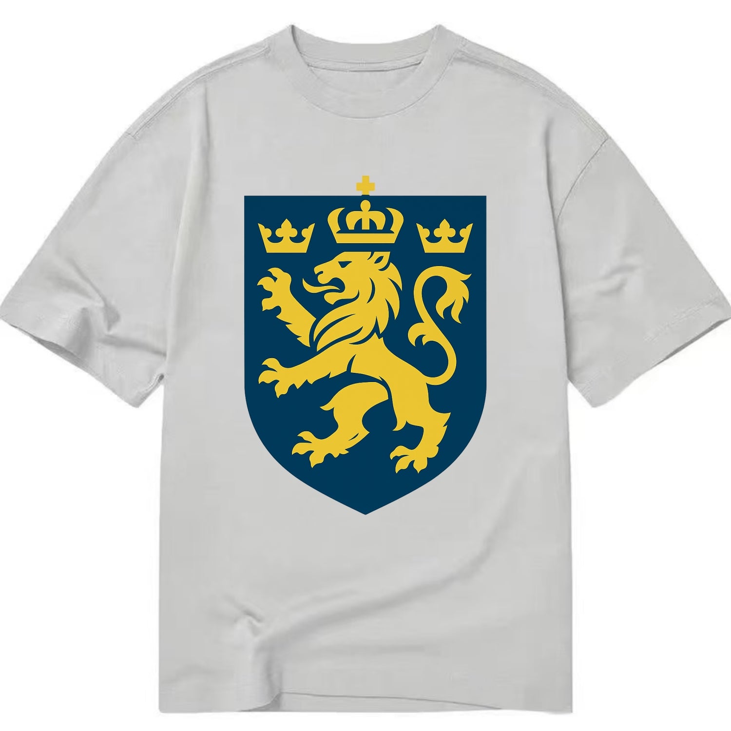 Sweden Three Crowns Emblem  - Classic T-shirt - Grey