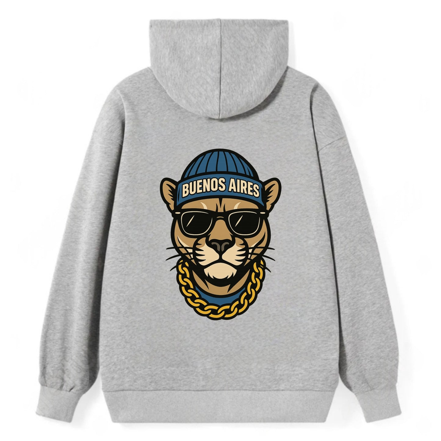 Buenos Aires Puma - Classic Pullover Hoodie - Grey