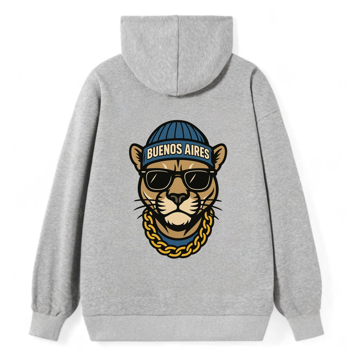 Buenos Aires Puma - Classic Pullover Hoodie - Grey