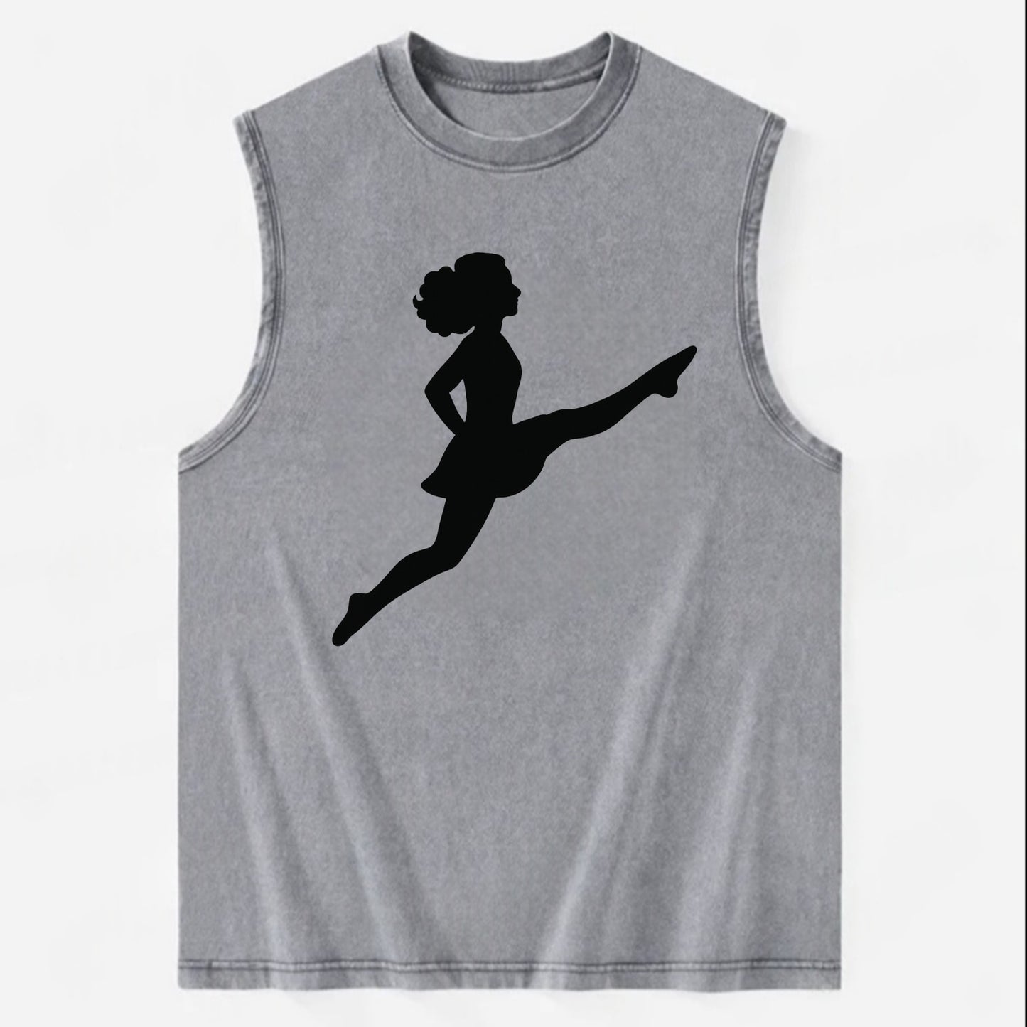 Irish step dancer Riverdance leap - Vintage Washed Tank - Grey