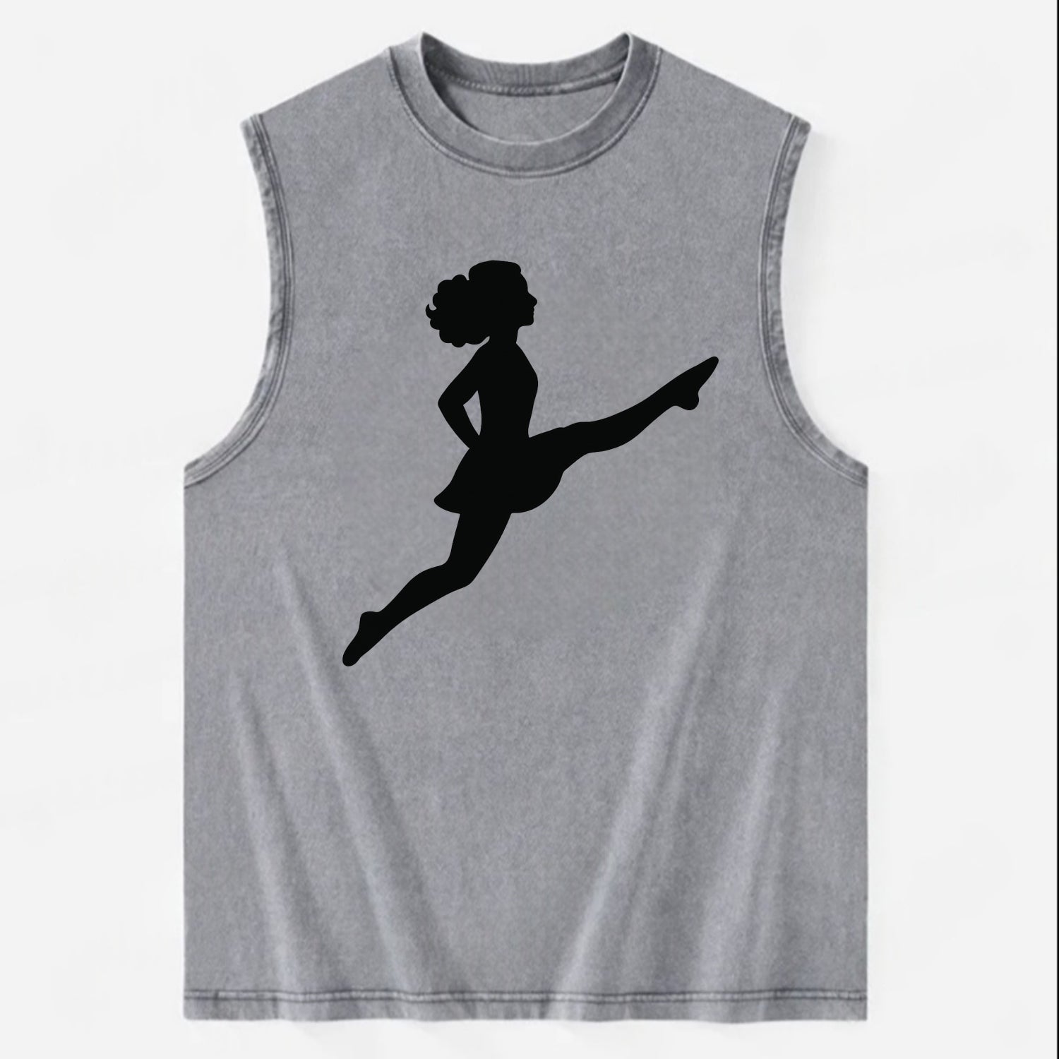 Irish step dancer Riverdance leap - Vintage Washed Tank - Grey